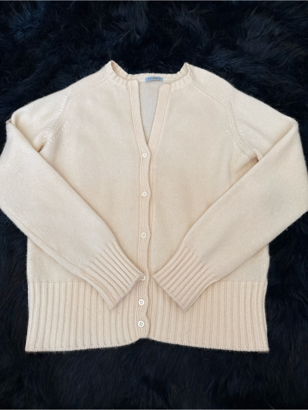 Malo Cream Button-Front Women's Cardigan Sweater